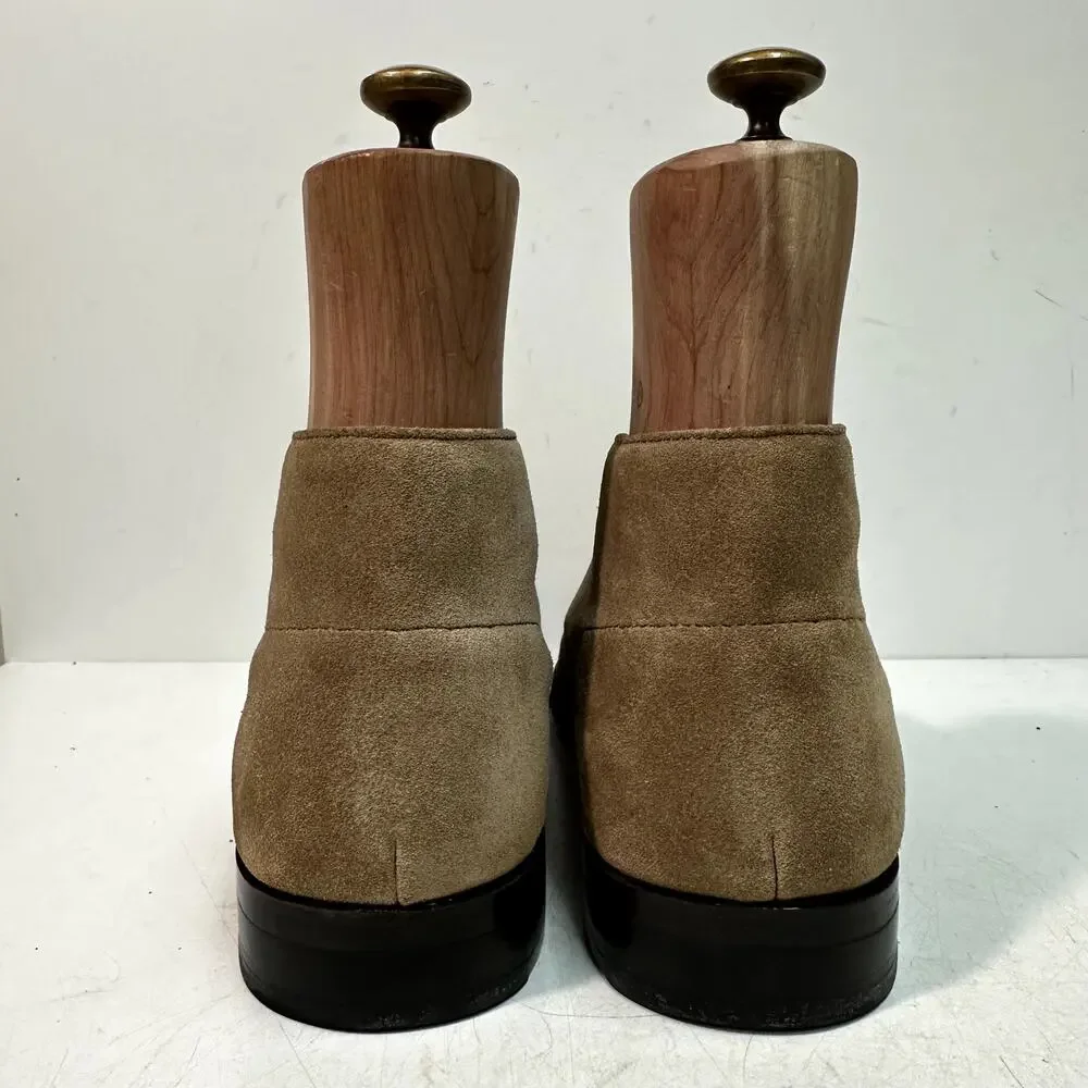 NWOT J. Crew Tan Suede Bennett Chukka Boot Goodyear Welted Leather Sole 9 D